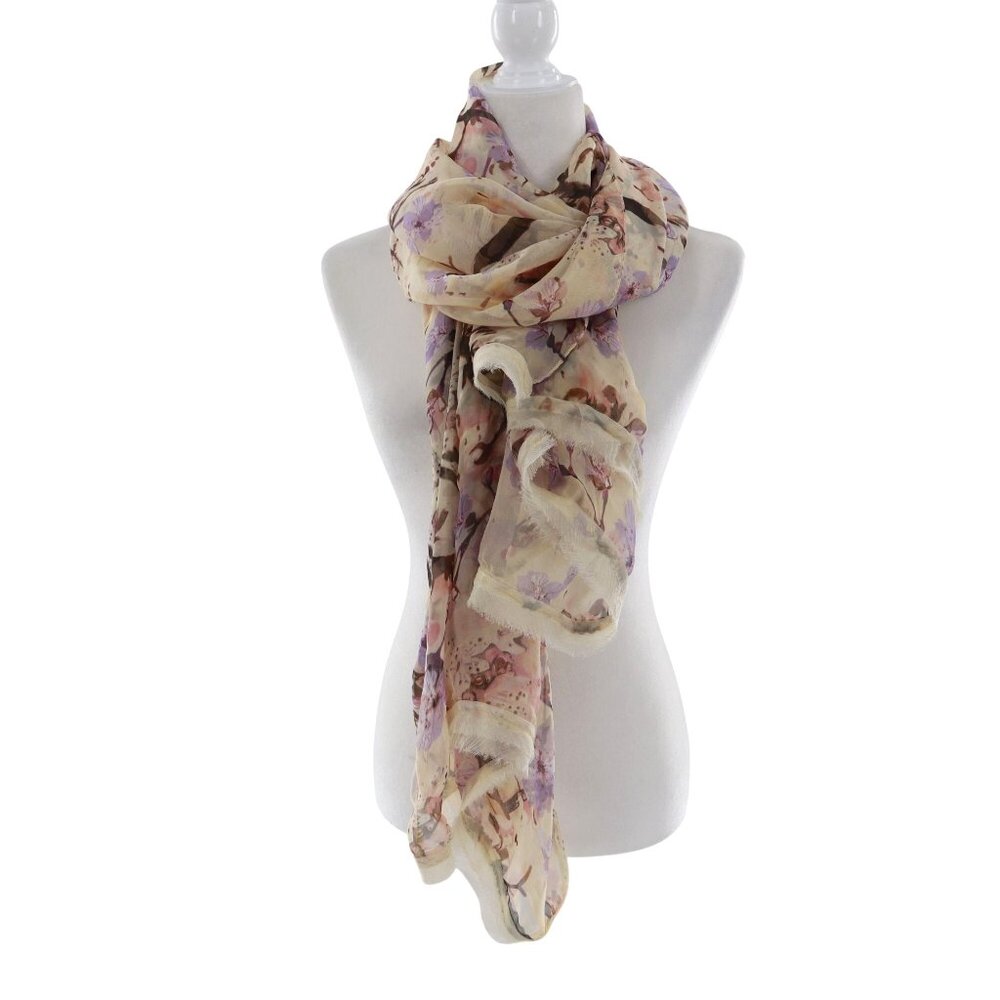 Mixit Sheer Chiffon Scarf Wrap Boho Career Cottagecore Bohemian Twee Romantic‎
